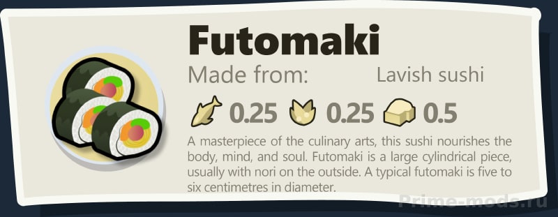 Vanilla Cooking Expanded - Sushi — 9