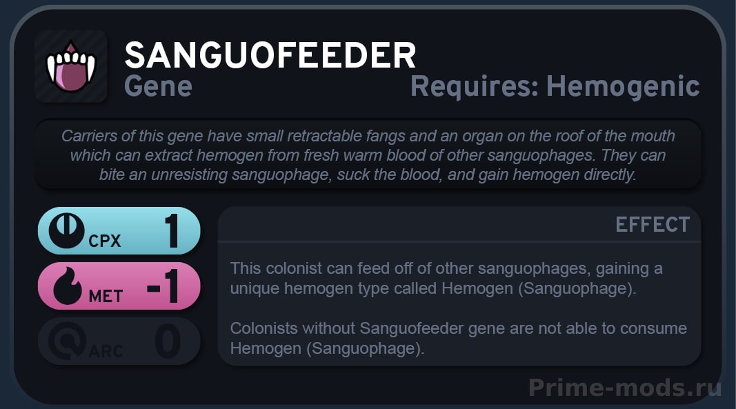 Vanilla Races Expanded - Sanguophage — 8