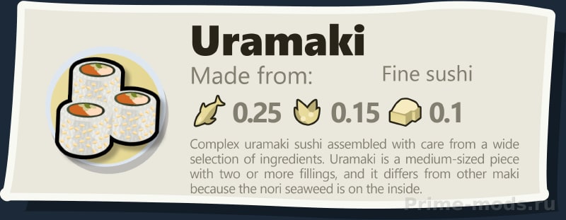 Vanilla Cooking Expanded - Sushi — 7