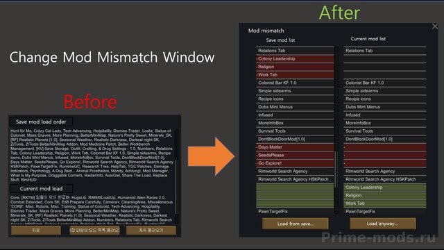 Better ModMismatch Window — 1