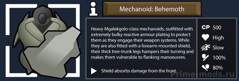 Reinforced Mechanoid 2 (Continued) — 20