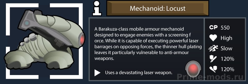 Reinforced Mechanoid 2 (Continued) — 21
