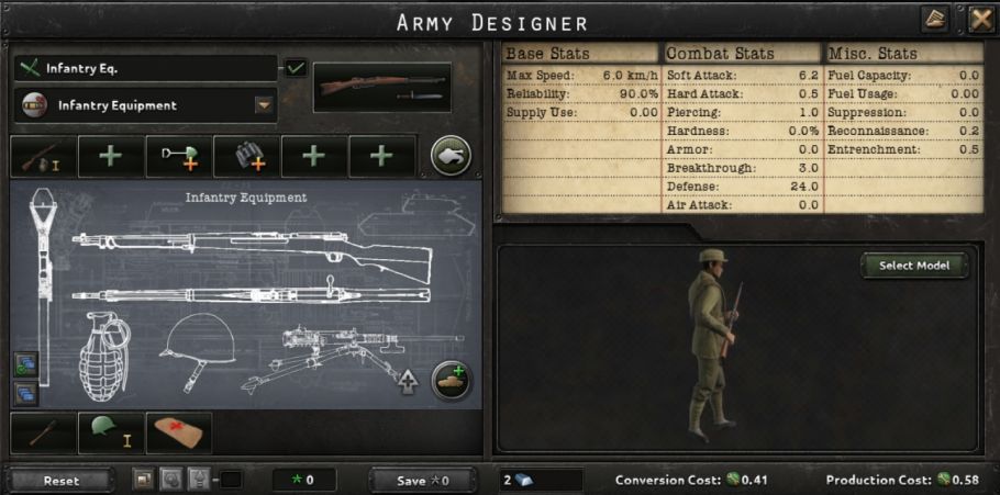 Infantry Equipment & Artillery Designer (NCNS) — 5